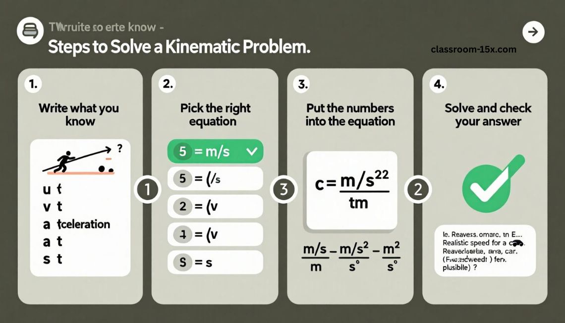 kinematic equations 