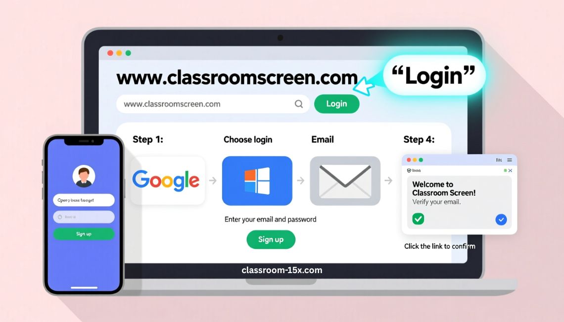 classroom screen login