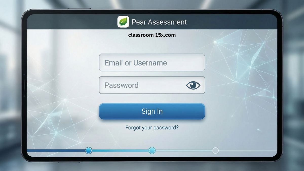 pear assessment login