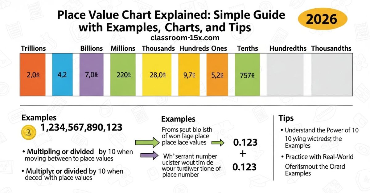 Place Value Chart Explained: Simple Guide with Examples, Charts, and Tips 2026
